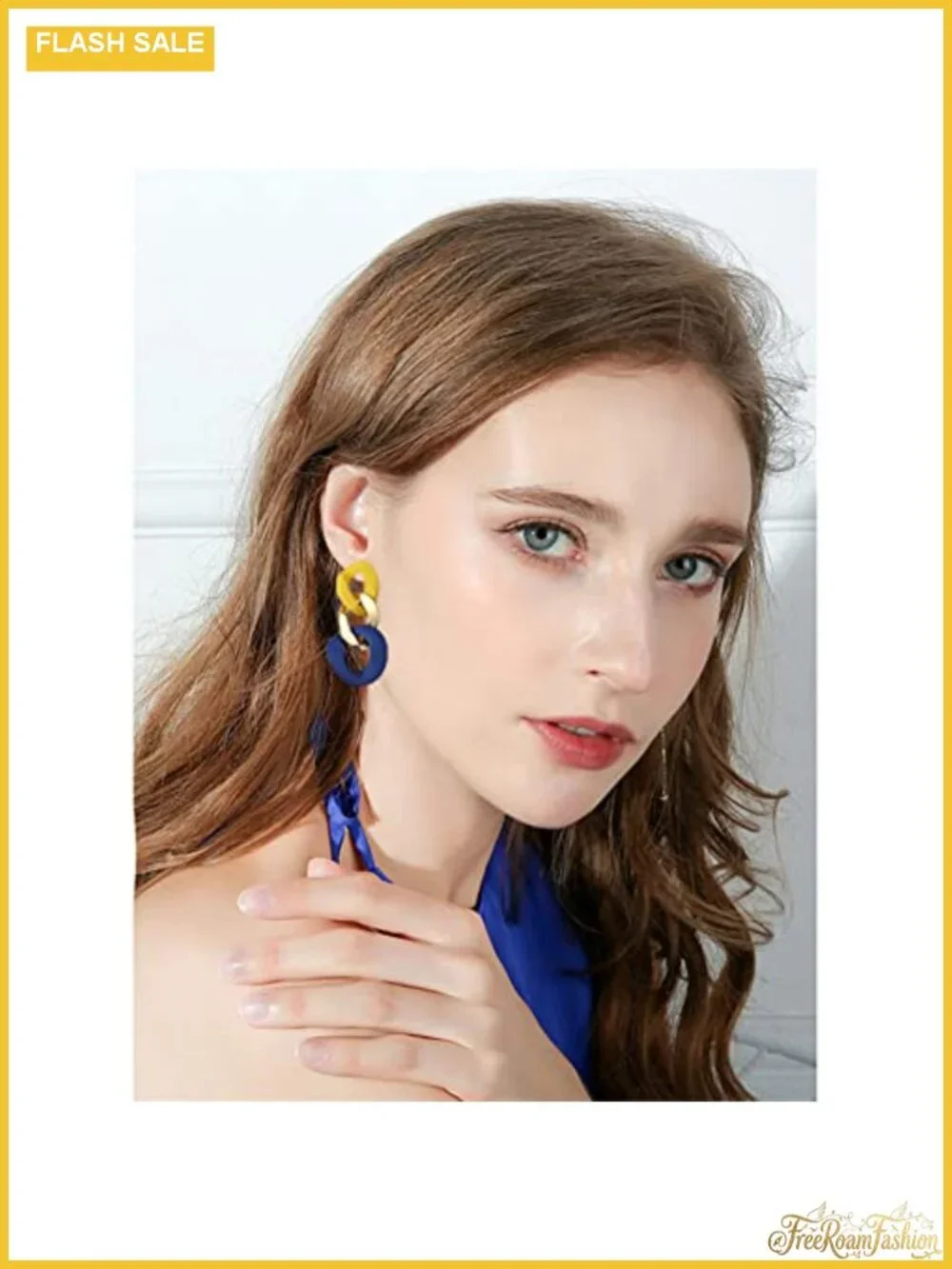 Acrylic Geometric Dangle Drop Earrings Lightweight Minimalist Hypoallergenic